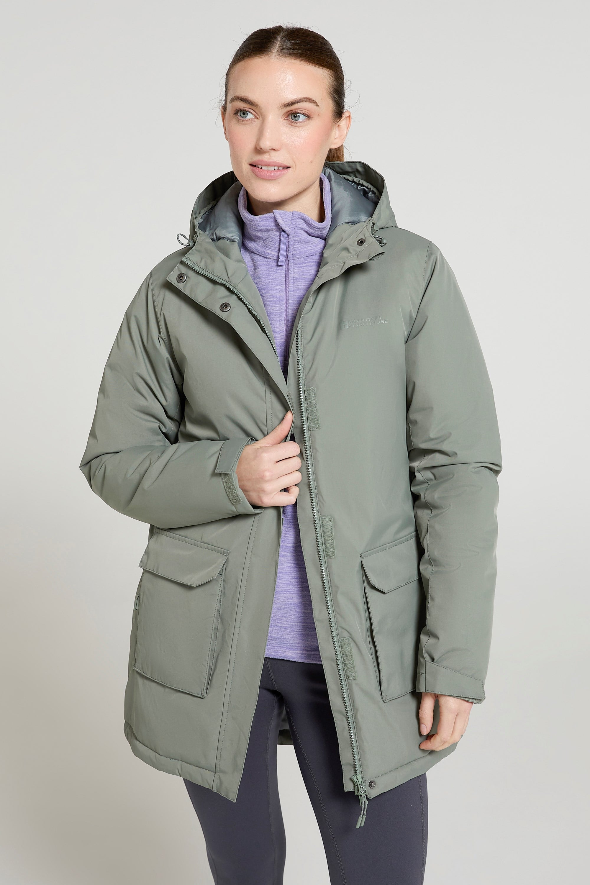 Bild von Ranger Wasserabweisender Wattierter Damenparka - Khaki