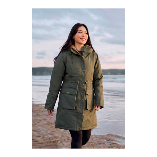 Bild von Agnes Damenparka mit Borgfutter - Khaki