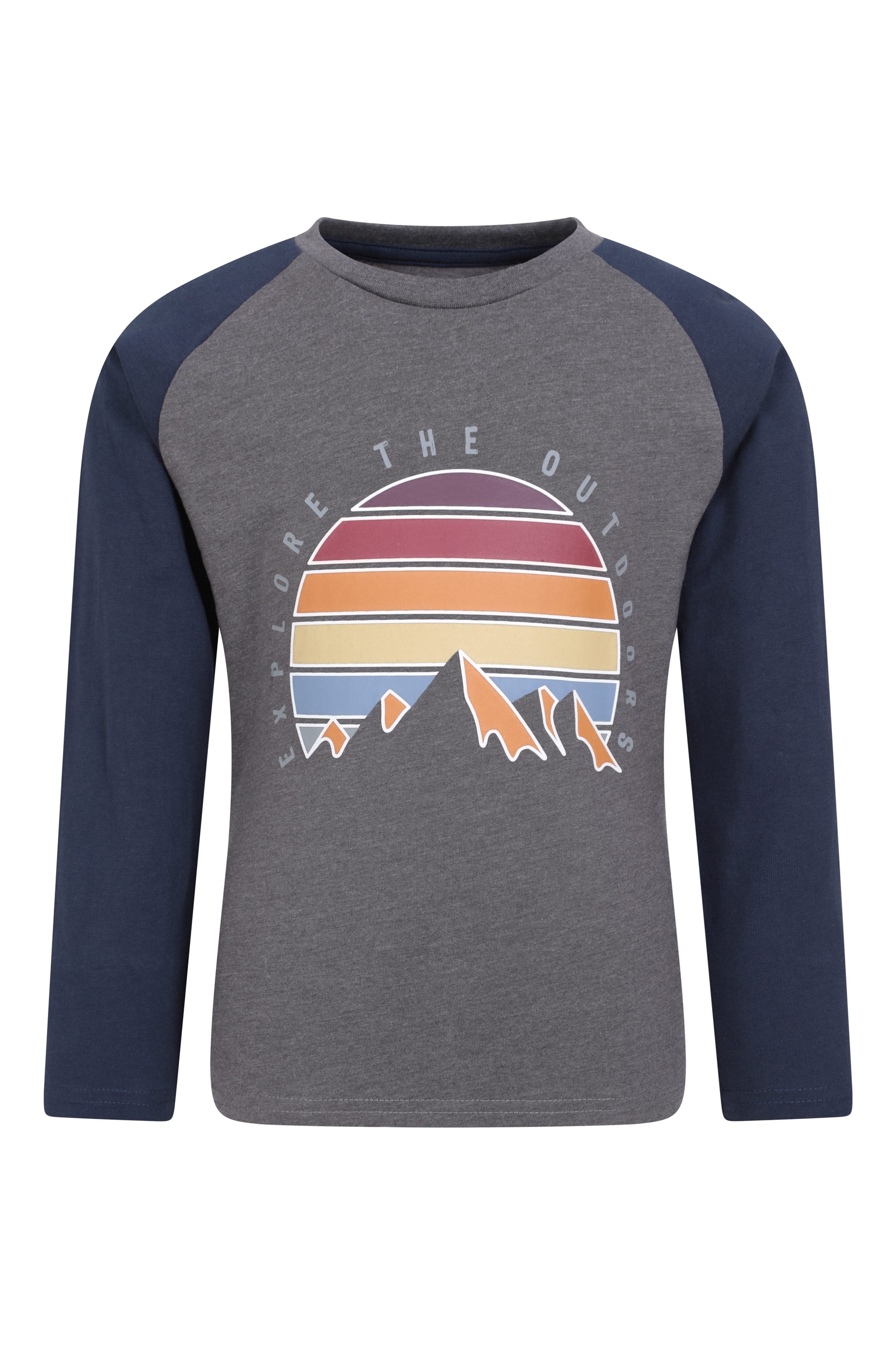 Bild von Mountain Landscape Kinder Langarmtop - Grau