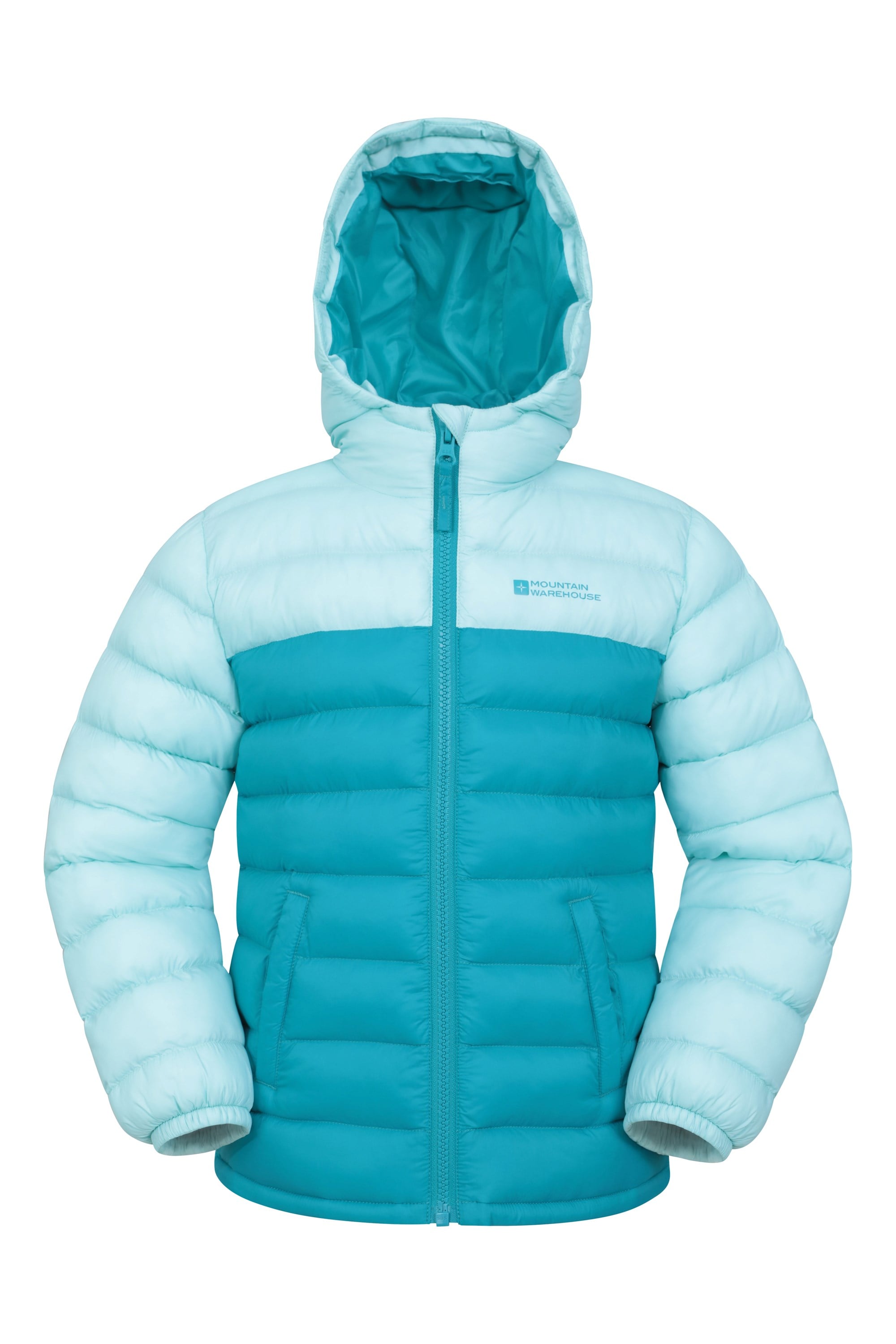 Bild von Colourblock Seasons Kinder Steppjacke - Aquamarin