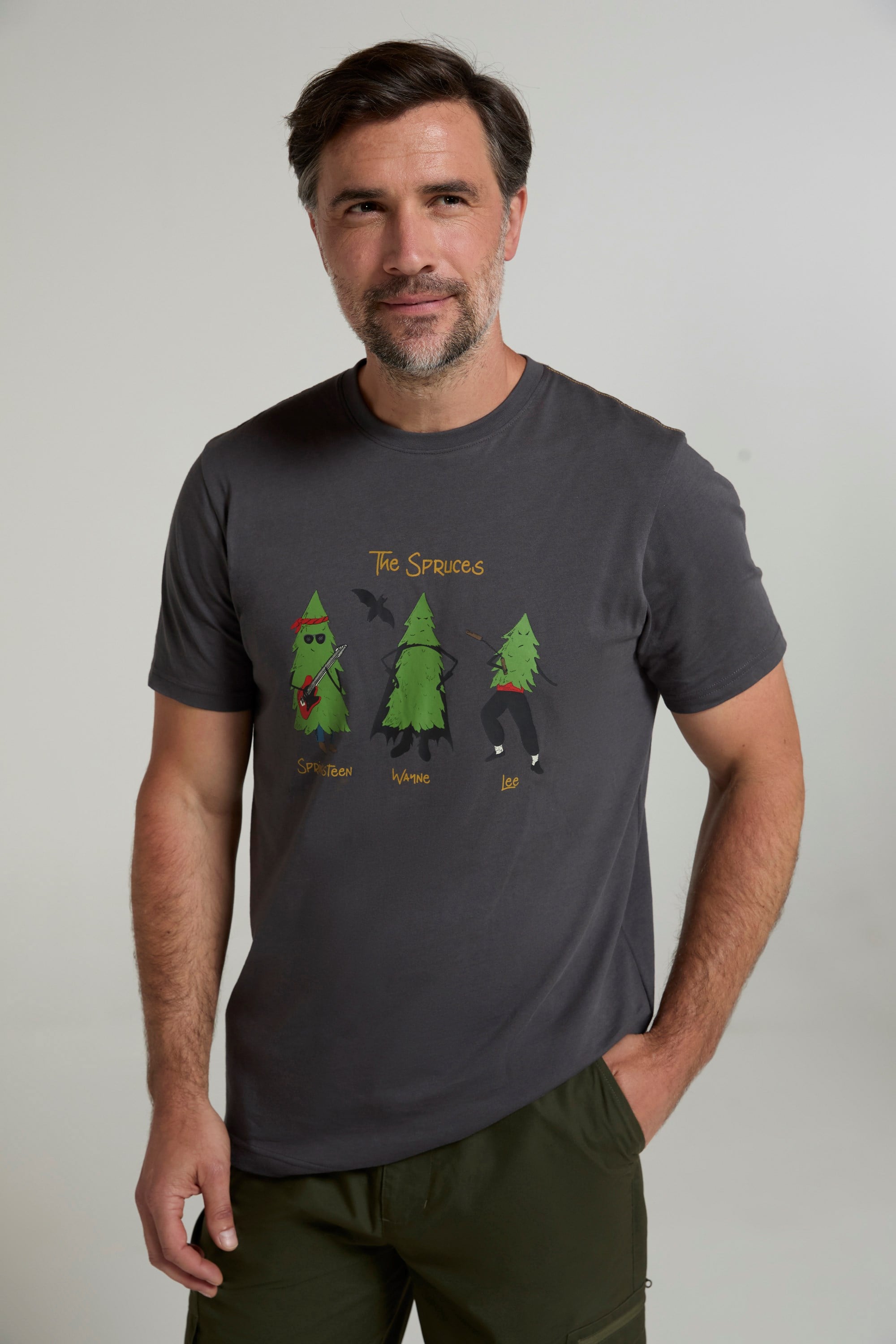 Bild von Spruce Springsteen Herren T-Shirt - Grau