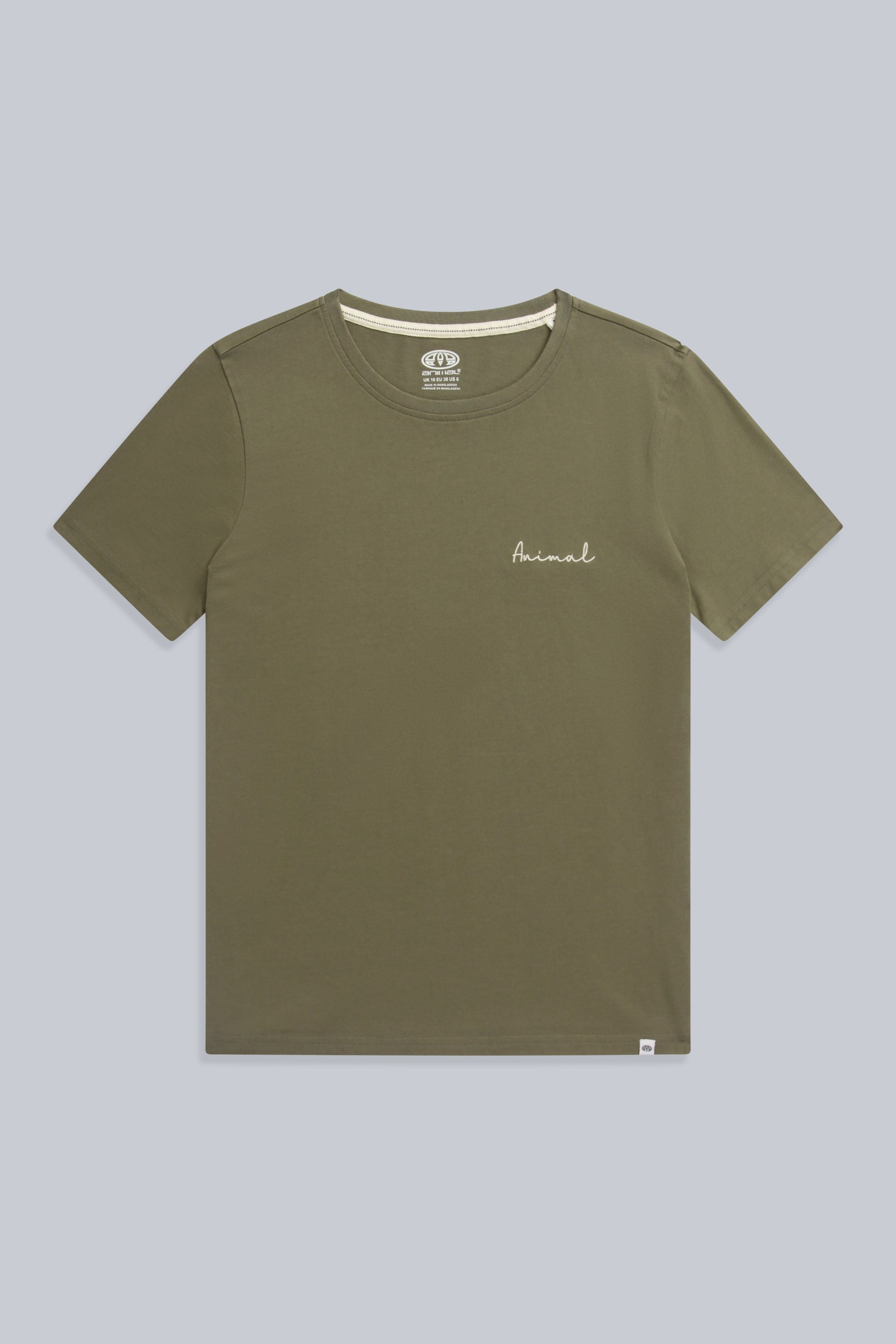 Bild von Marina Damen T-Shirt mit Logo - Dunkel-Khaki