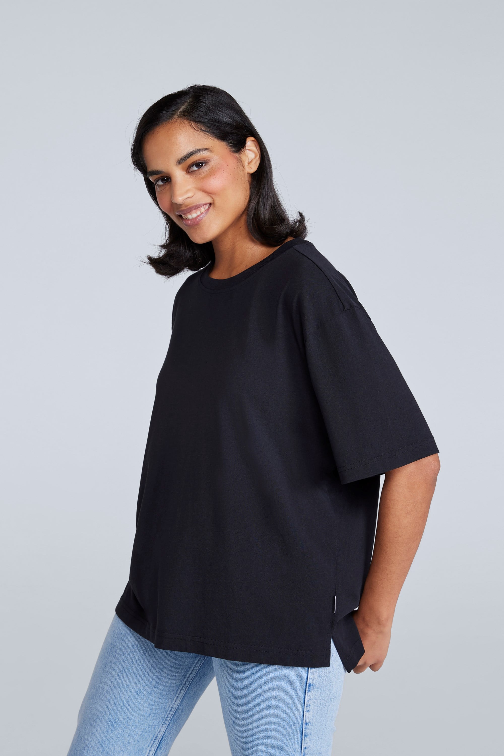 Bild von Idol Lässiges Damen T-Shirt - Schwarz