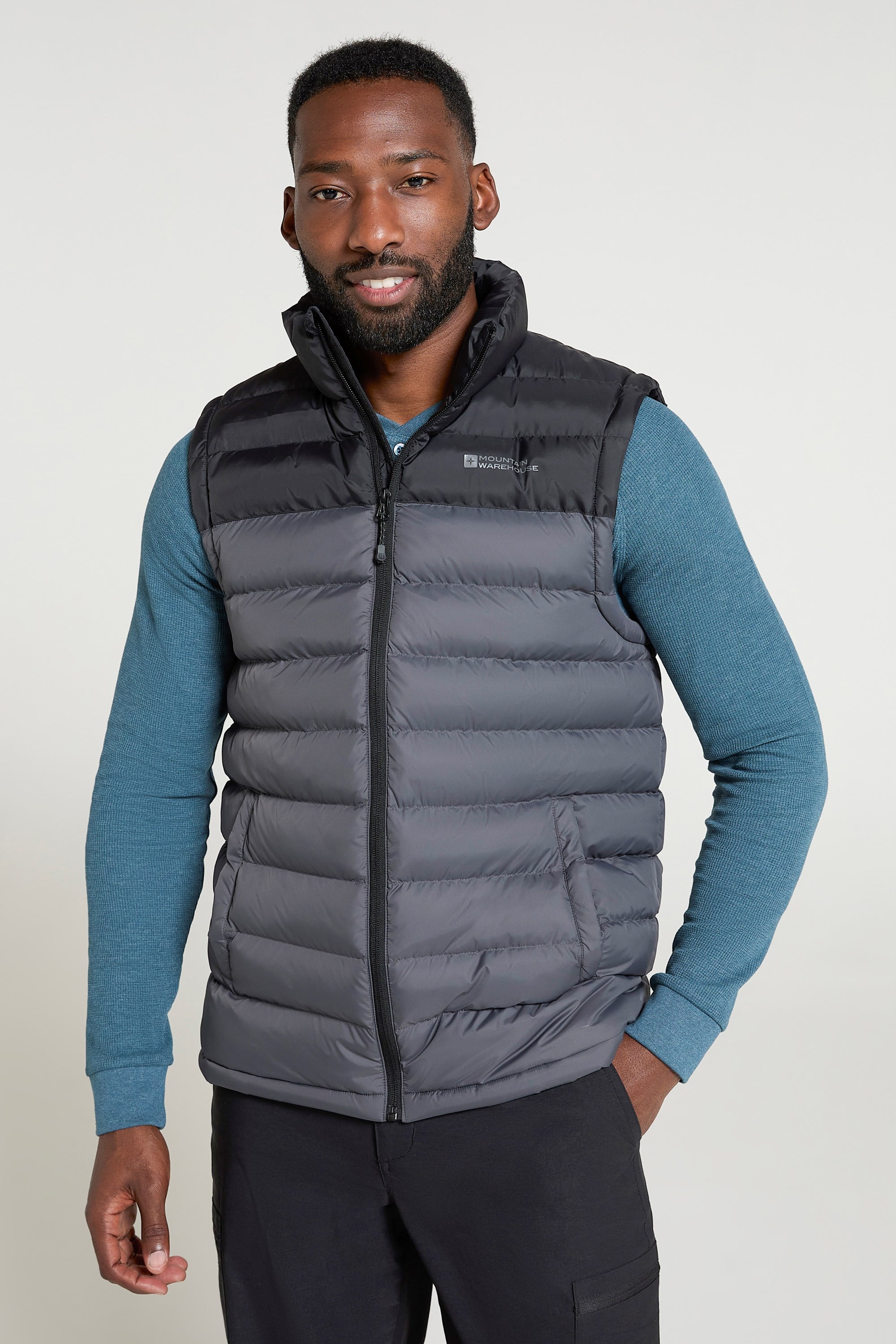 Bild von Seasons Herren-Steppweste - Grau