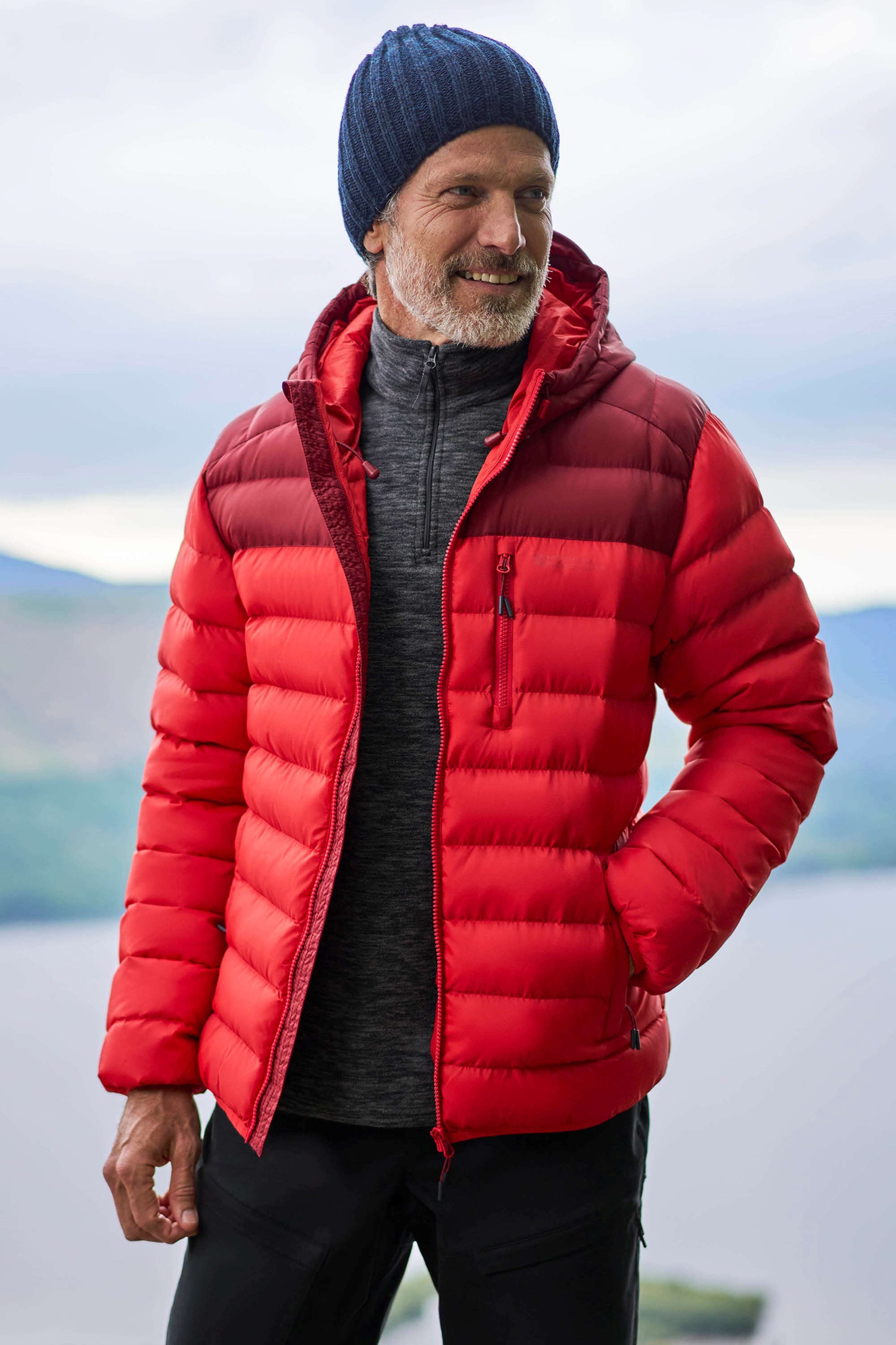 Bild von Link Gepolsterte Herrenjacke  - Rot