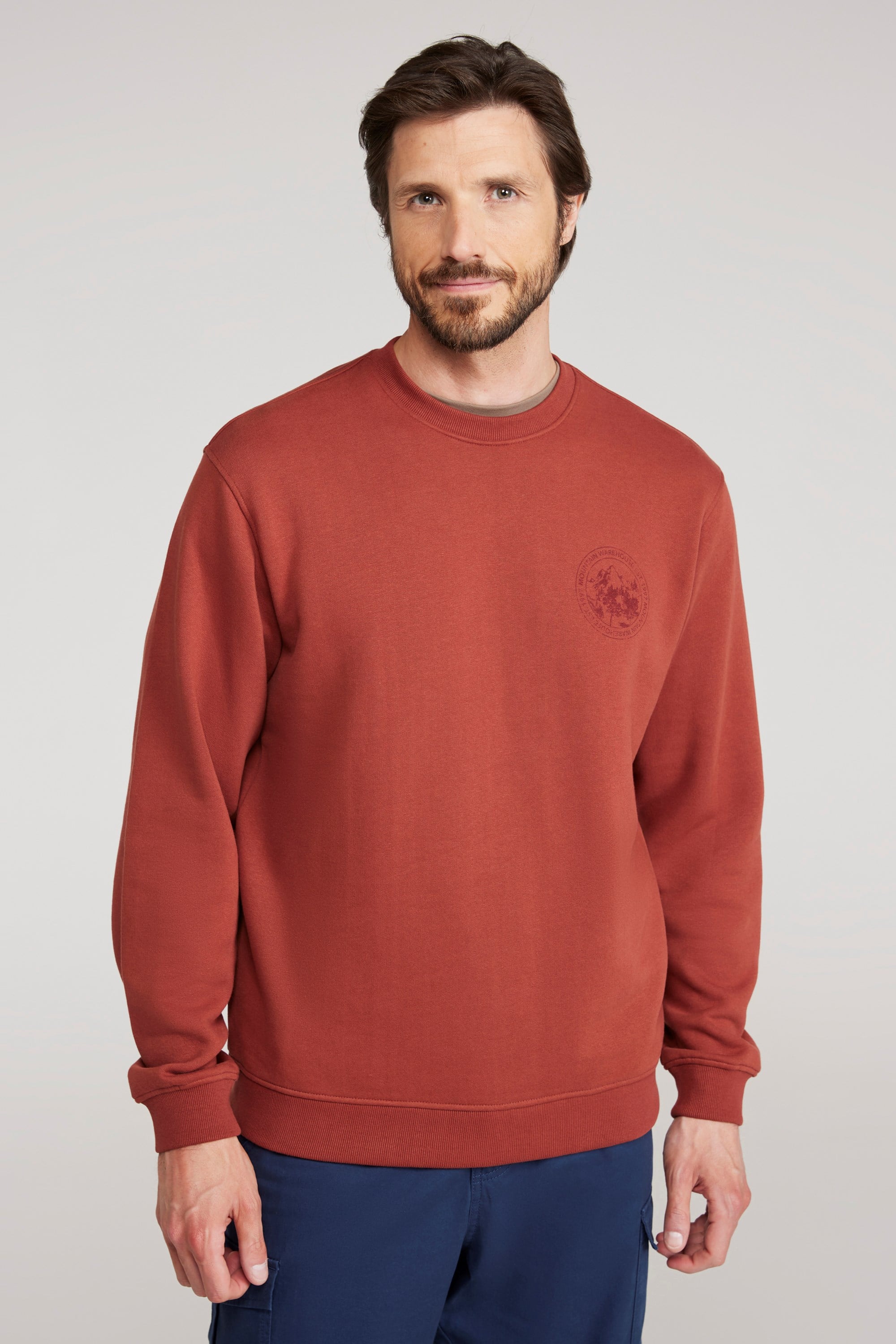 Bild von Circle Mountain Rundhals Sweatshirt - Orange