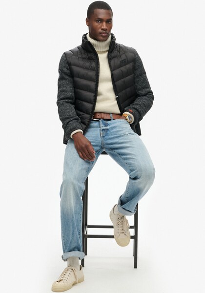 Bild von Superdry Steppjacke »STORM KNIT HYBRID PADDED JKT«, mit Kapuze