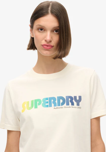 Bild von Superdry Kurzarmshirt »RAINBOW LOGO RELAXED T SHIRT«
