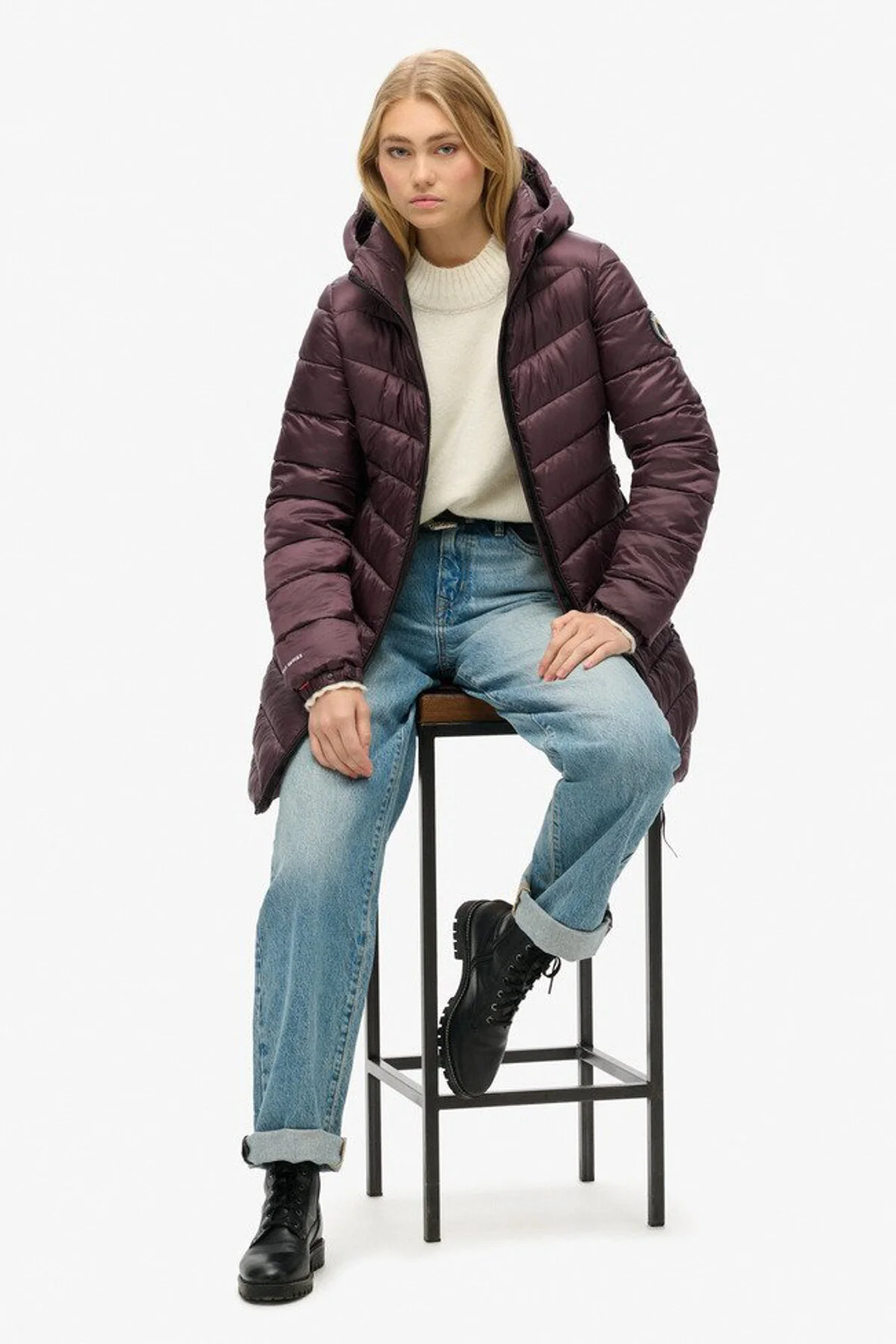 Bild von SUPERDRY Hooded Fuji Mid Padded Jacket für Damen - 6