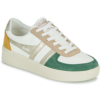 Bild von Gola Unisex Grandslam Quadrant Sneaker, Off White/Evergreen/Gold/Sun, 37 EU