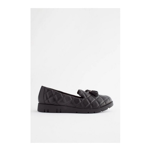Bild von Next Forever Comfort® gesteppte Leder-Schlupfschuhe Slipper (1-tlg)