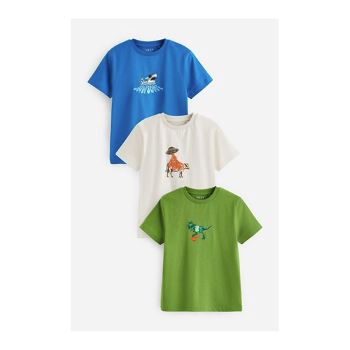 Bild von Next T-Shirt Regular Fit Kurzarm-T-Shirts im 3er-Pack