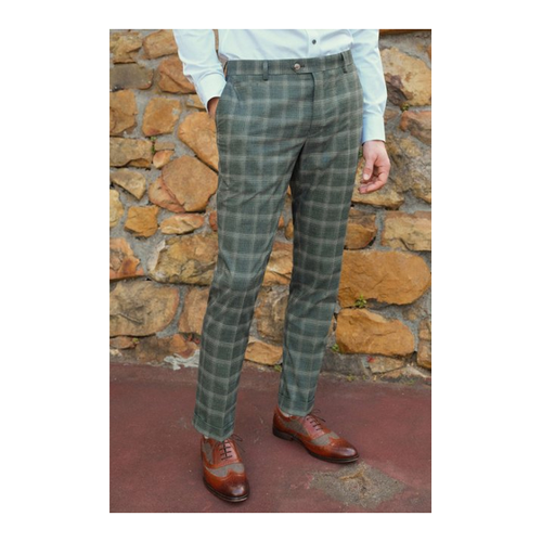 Bild von Next Anzughose Slim-Fit mit kleinem Karomuster