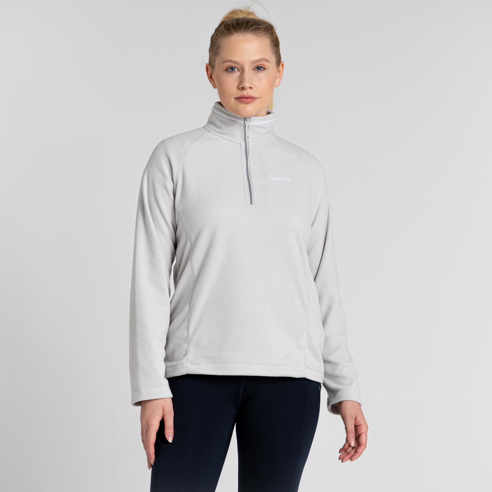 Bild von Craghoppers Miska VI Fleece mit halbem Reißverschluss für Damen Silver Cloud Marl