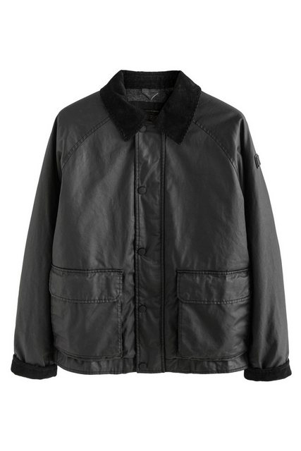 Bild von Next Fieldjacket Jacke in Wachsoptik mit Cordkragen (1-St)