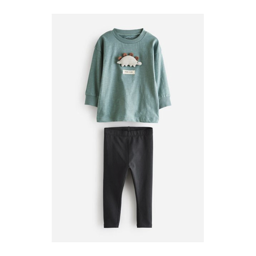 Bild von Next Shirt & Leggings Langarmoberteil und Leggings im Set (2-tlg)