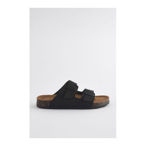 Bild von Next Ledersandalen mit zwei Schnallen Pantolette