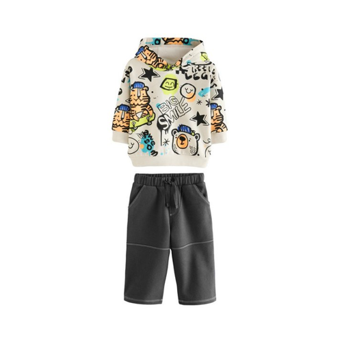 Bild von Next Sweatanzug Jogginganzug mit Hoodie und Zimmermannshose (2-tlg)