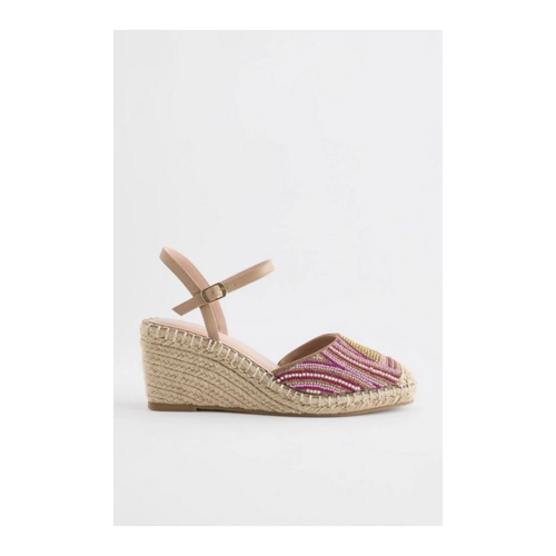 Bild von Next Forever Comfort® Eckige Espadrilles mit Keilabsatz