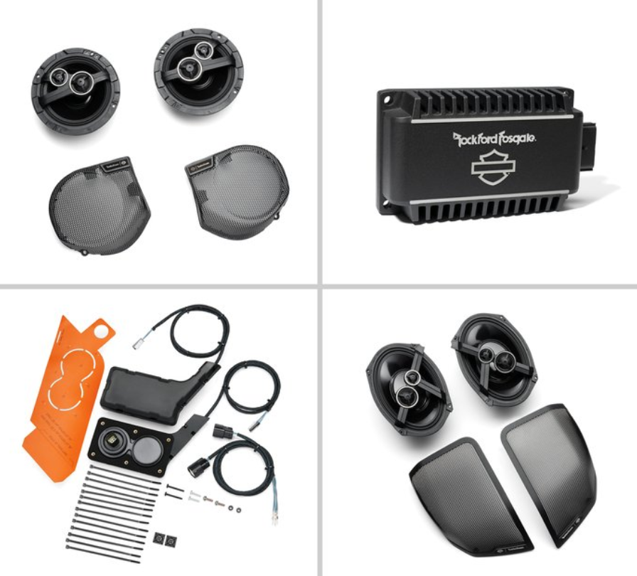 Bild von Harley Davidson Audio powered by Rockford Fosgate Stage II+ 4-Lautsprecher-Paket