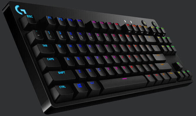 Bild von Logitech Pro X (US, Kabelgebunden), Tastatur, Schwarz