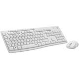 Bild von Logitech MK295 Silent Wireless Combo, 920-009824, Volle Größe 100%, Kabellos, RF Wireless, QWERTY, Weiß, Maus