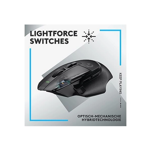 Bild von Logitech G502X Lightspeed Wireless Gaming Maus, Hero25K Sensor, Lightspeed Technologie
