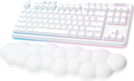Bild von Logitech G G715 - Tastatur - tenkeyless - Hintergrundbeleuchtung - Bluetooth, LIGHTSPEED - QWERTY - Nordisch (Dänisch/Finnisch/Norwegisch/Schwedisch) - Tastenschalter: Tactile - weiß