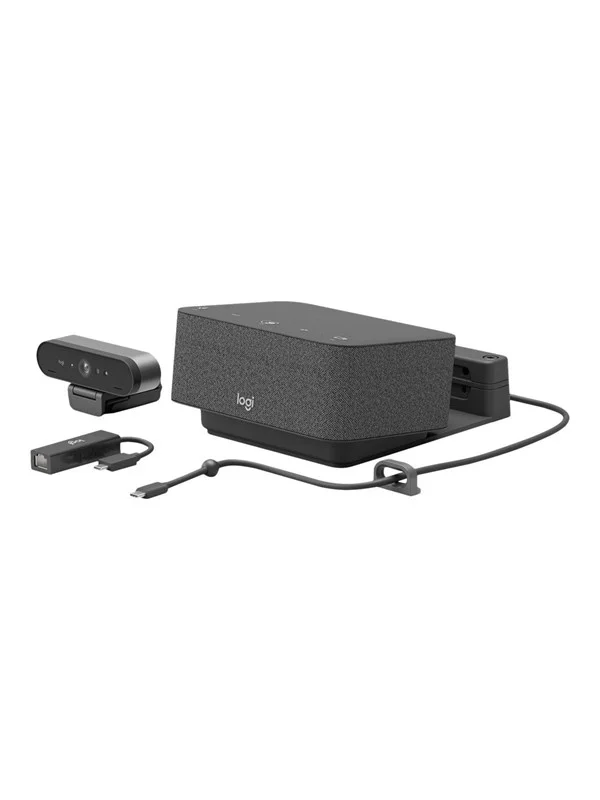Bild von Logitech Dock Focus Room Kit Teams - WW-9004, Konferenzgerät, Schwarz
