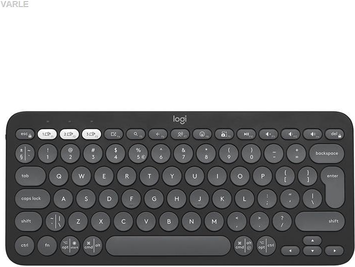 Bild von Logitech Pebble Keys 2 K380s - Tastatur - kabellos - Bluetooth LE - QWERTY - Nordisch (Dänisch/Finnisch/Norwegisch/Schwedisch) - tonal graphite (920-011879)