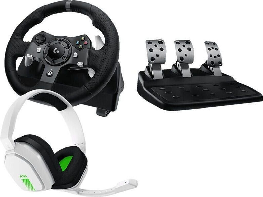 Bild von Bundle G920 Driving Force Racing Wheel + Logitech Astro A10 Xbox Gaming-Headset, Weiß