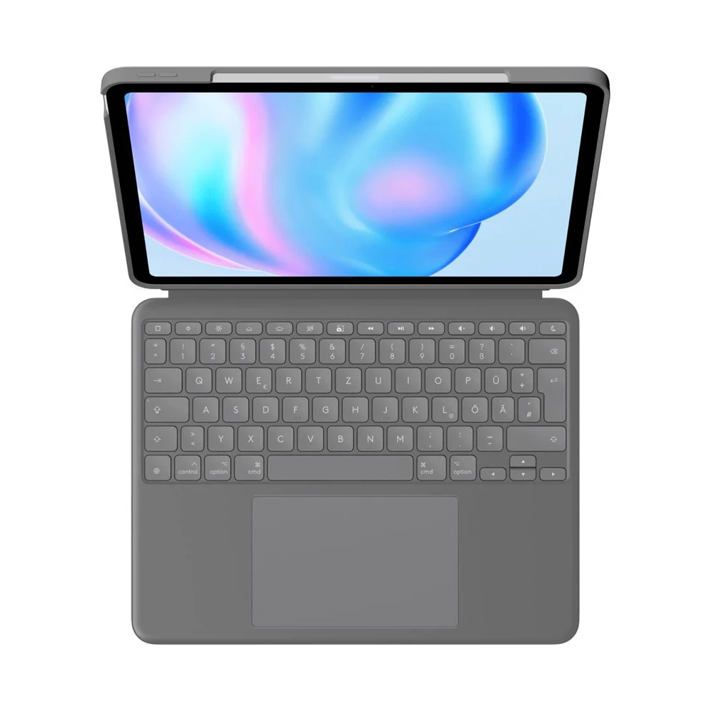 Bild von Logitech Combo Touch Keyboard Case für 13" iPad Air (M2), Grau Tablet-Tastatur mit Bookcover