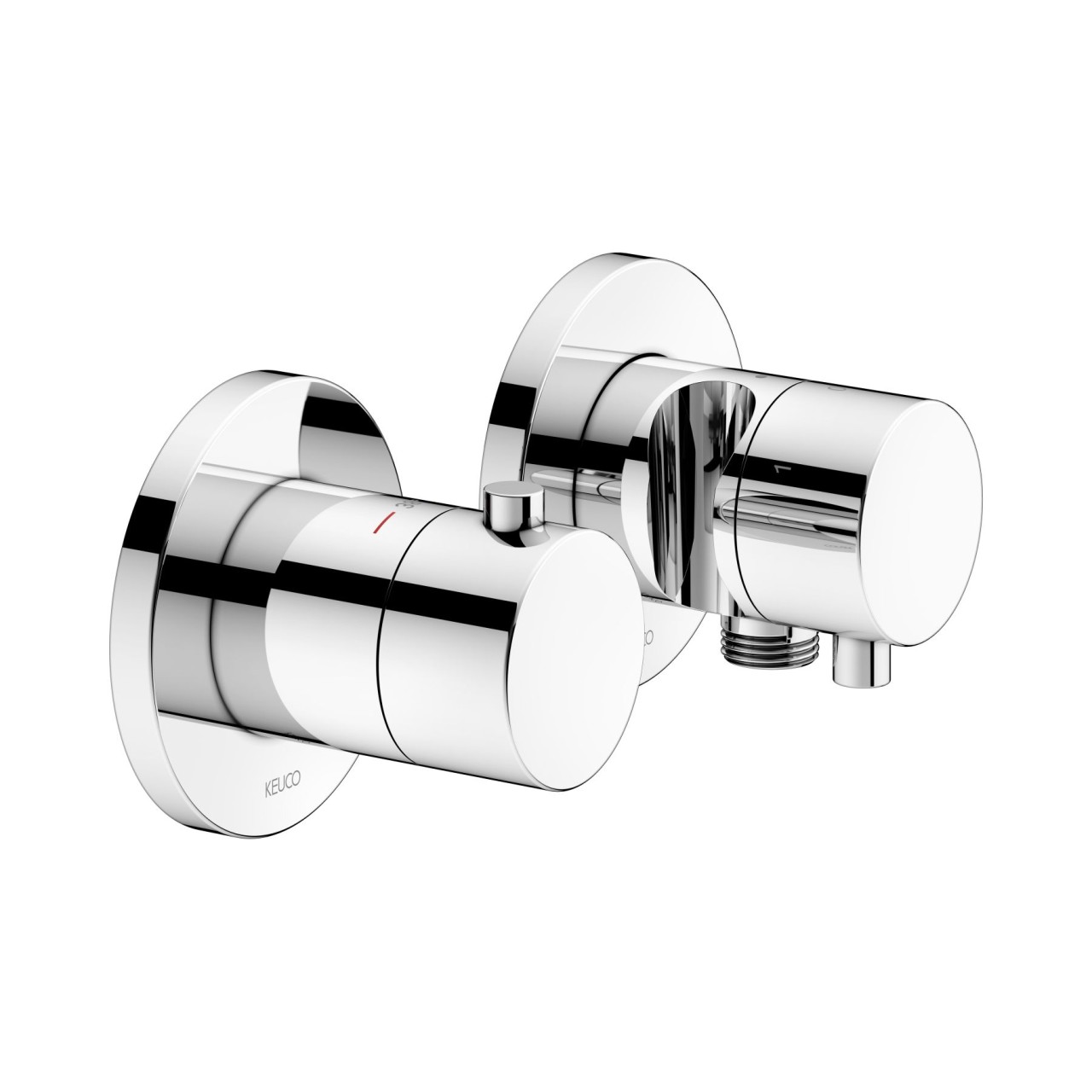 Bild von Keuco Thermostat Unterputz Set Edition 400 51553, 3-Wege m.Schlauchan./Br.halt. verchromt , 51553011 51553011231