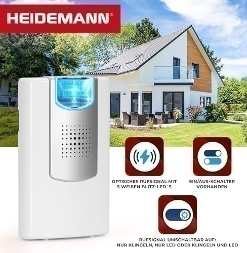 Bild von Heidemann Funkklingel Komplett-Set 70824 HX Flashlight