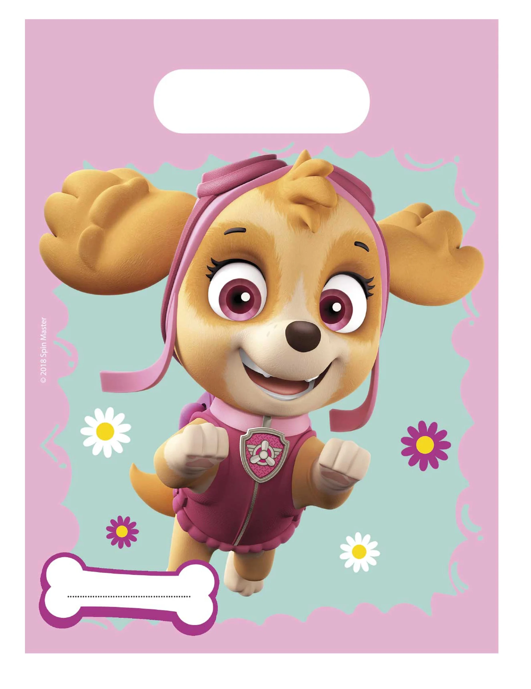 Bild von Paw Patrol-Geschenktüten Skye und Everest Kindergeburtstag Deko 6 Stück bunt
