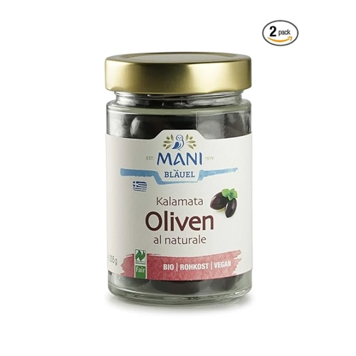 Bild von Kalamata-Oliven al naturale mit Stein, geölt