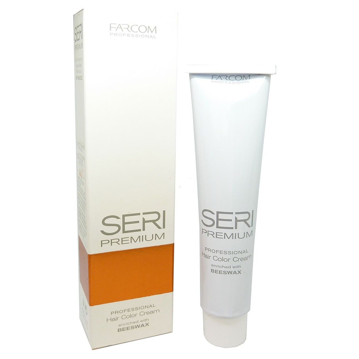 Bild von Farcom Seri Premium Hair Color Cream Permanent Creme Haar Farbe Coloration 60ml - 8.4 Light Copper Blonde