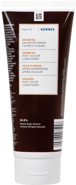 Bild von KORRES Argan Oil Conditioner, Pflegespülung für die Anwendung nach der Coloration, silikon- & parabenfrei, vegan, 200 ml