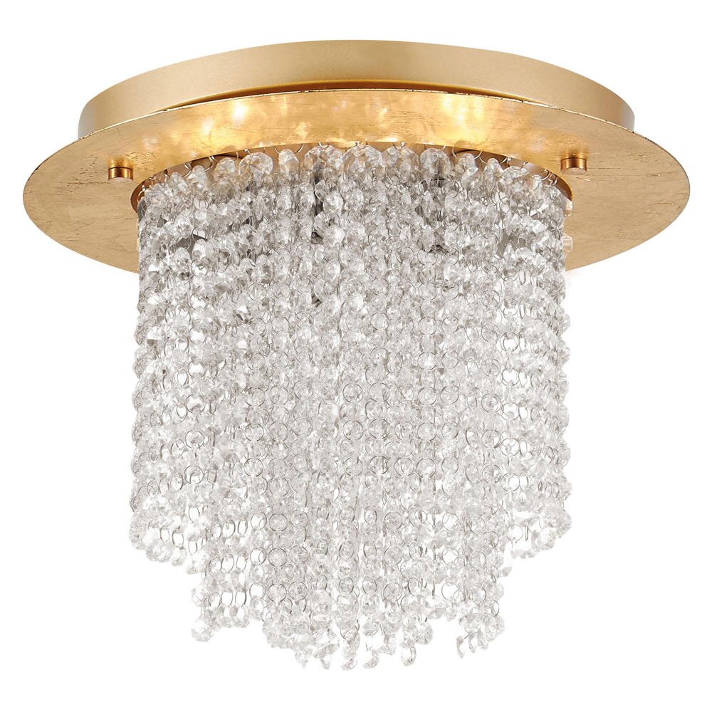Bild von Deckenleuchte Fontana in Gold und Transparent G9 5-flammig