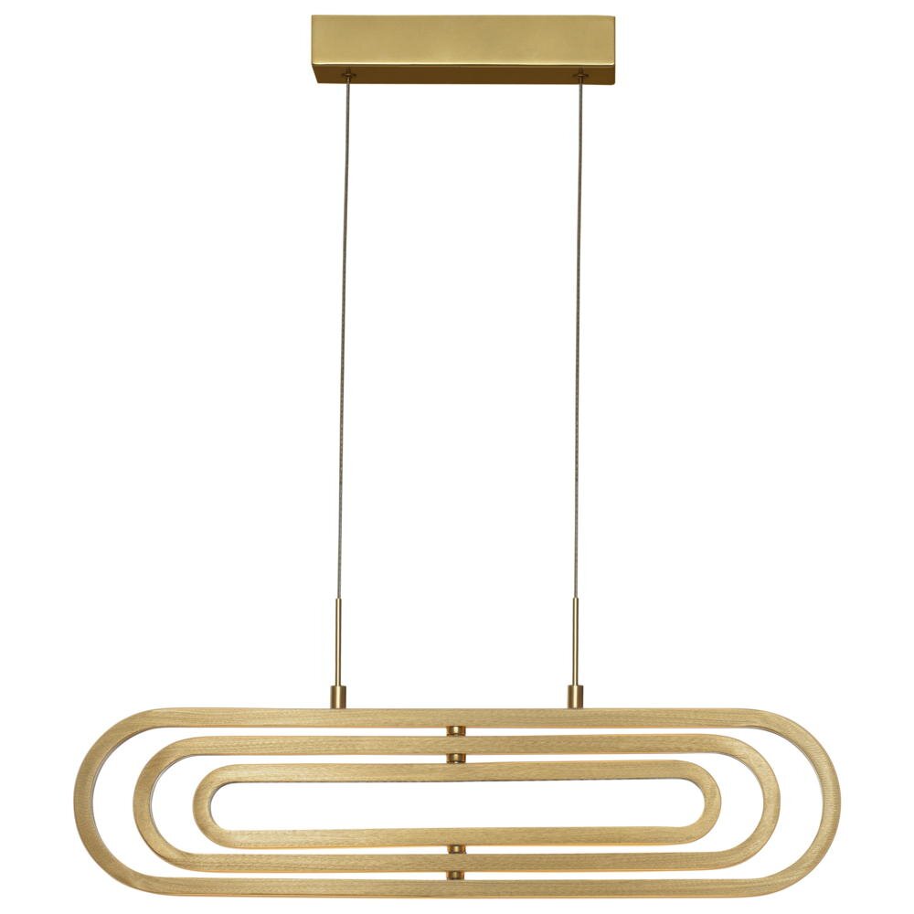 Bild von LED Pendelleuchte Arte in Gold 3x 16,6W 3498lm