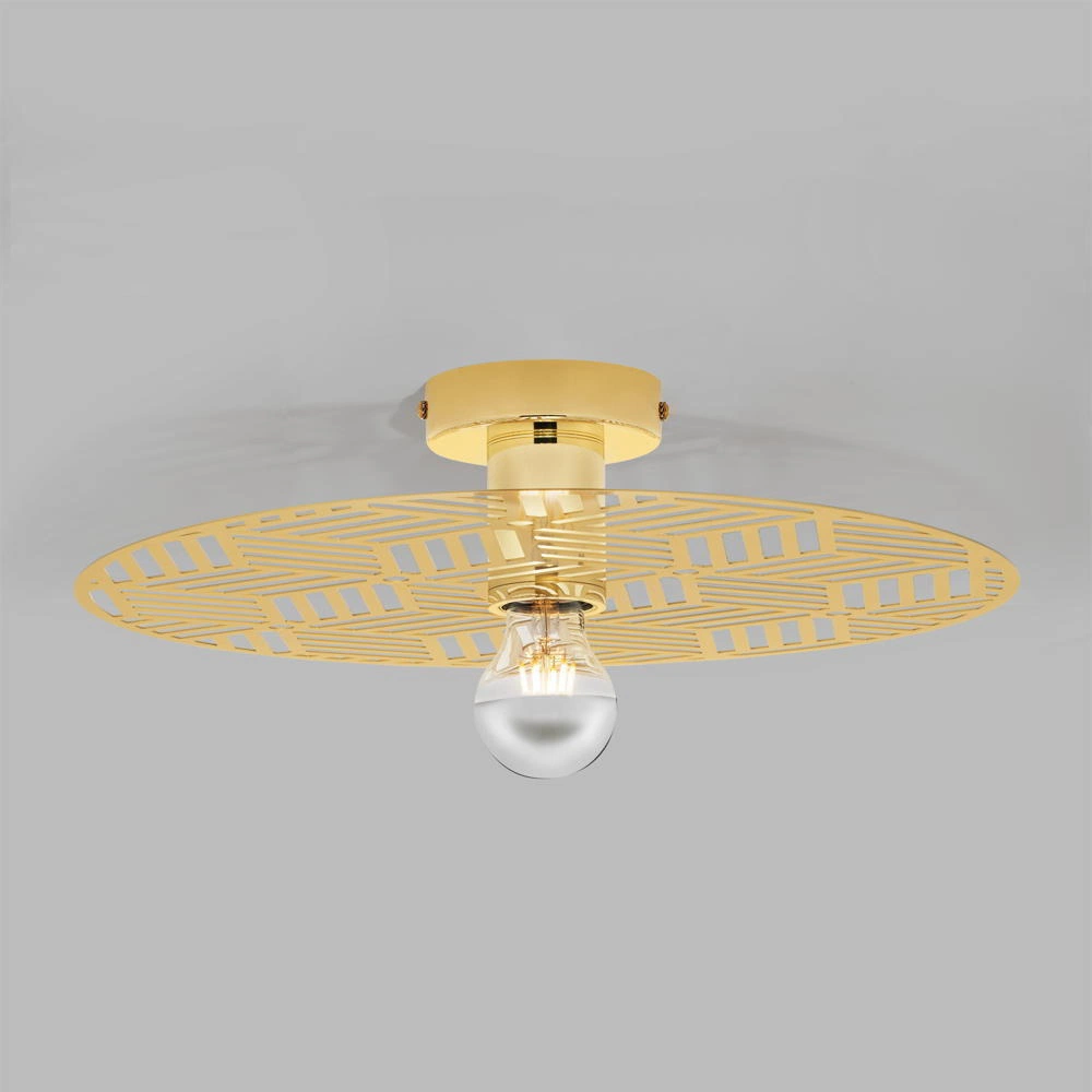 Bild von Nova Luce, Wandleuchte + Deckenleuchte, ERES Deckenleuchte E27 Gold 12x40cm dimmbar 9035971