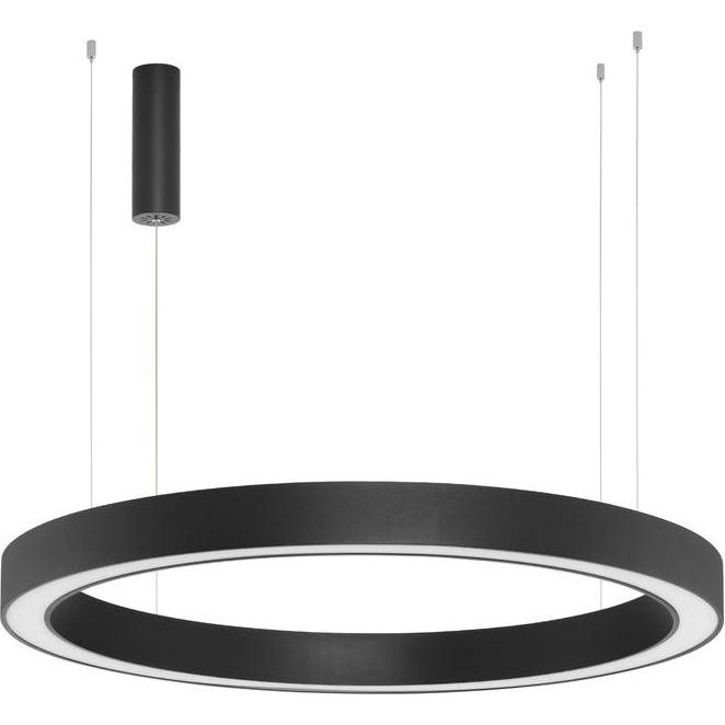 Bild von Nova Luce, Pendelleuchte, MORBIDO LED Pendelleuchte Schwarz 80W Steuerbare Lichtfarbe 200x100cm dimmbar 9345645