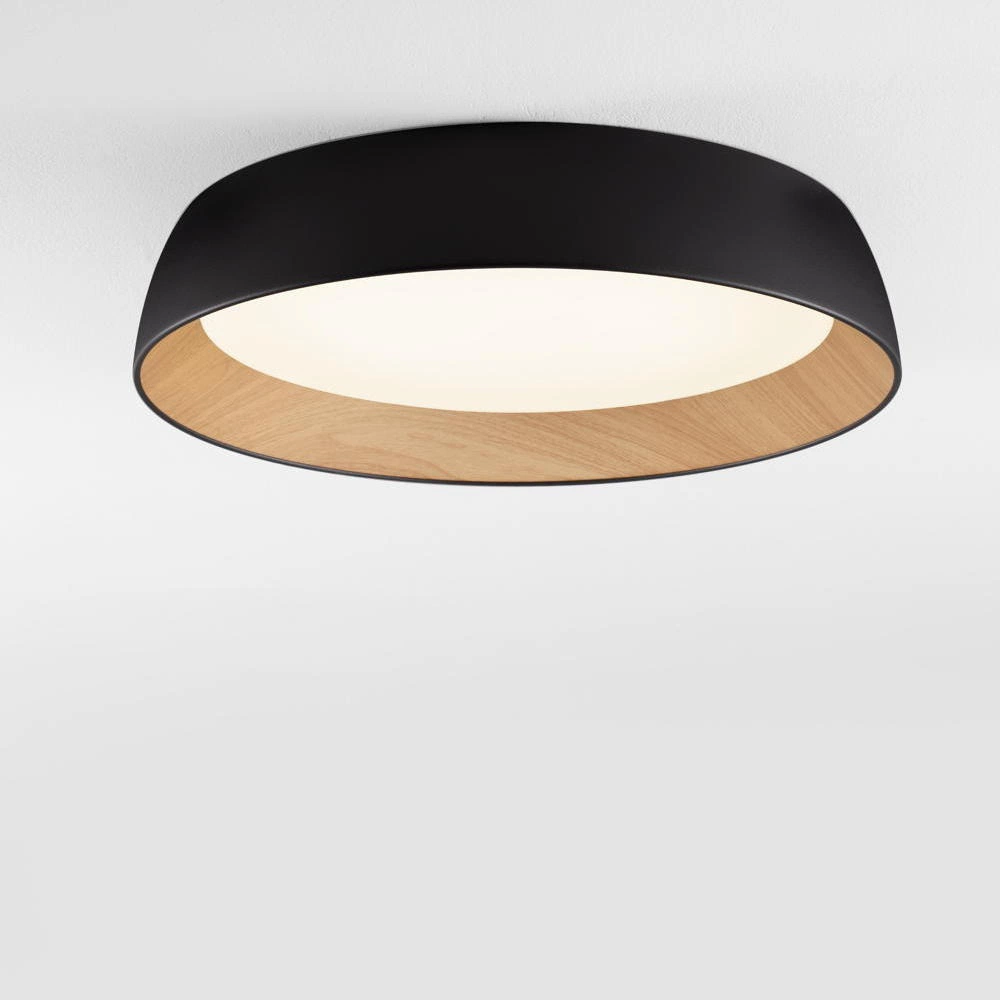 Bild von LED Deckenleuchte Sigi in Schwarz und Natur 50W 4201lm