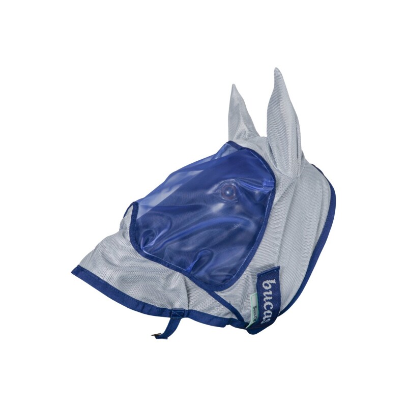 Bild von Bucas Buzz-Off Deluxe Fliegenmaske S - blau/silber (KBC57025-02)
