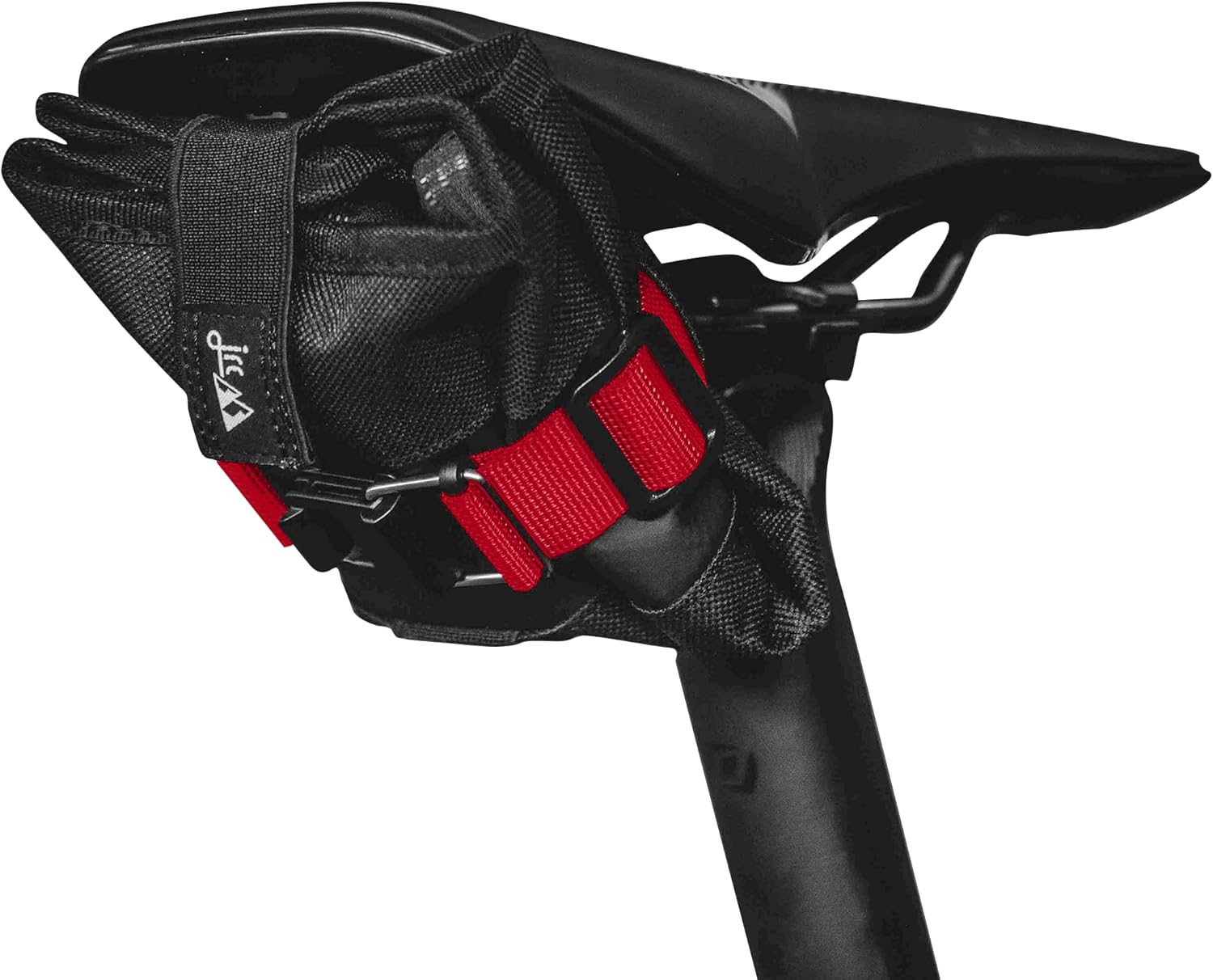 Bild von JRC Components Hokan 2.0 Fahrradsattel-Werkzeug-Rolltasche | 3 Netzfächer, leichte Untersitztasche mit Magnetverriegelungssystemen | geeignet für alle Arten von Fahrrädern und allen gängigen