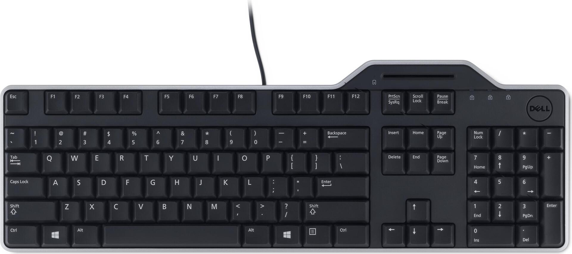 Bild von DELL KB813 Smartcard - Tastatur - USB - GB/Irisch (QWERTY) - Schwarz - für Inspiron 17R 57XX, 17R 7720, Latitude D630, OptiPlex 50XX, 5250, 90XX, XPS One 27XX (KB813-BK-UK)