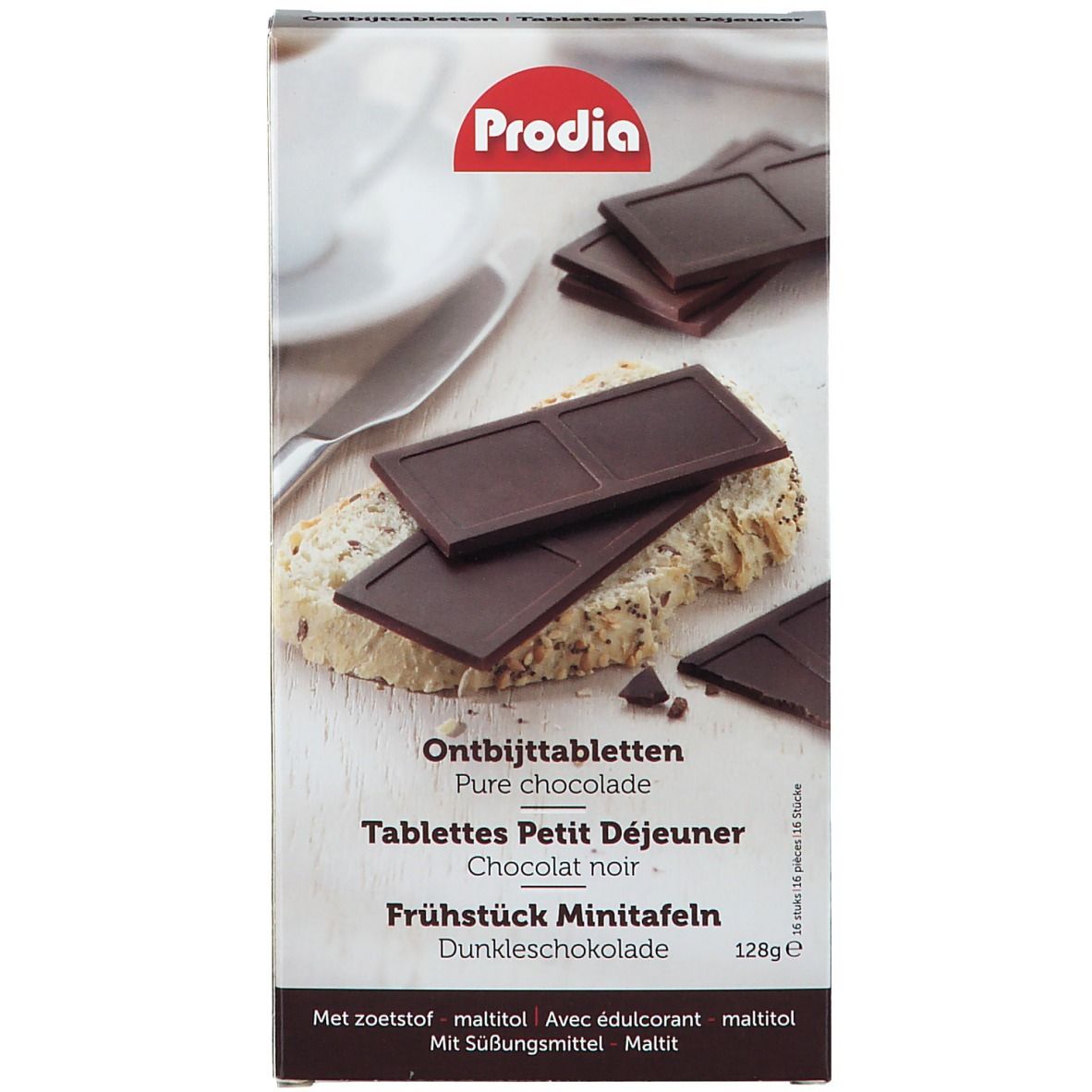Bild von Prodia Frühstück Minitafeln Dunkle Schokolade