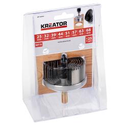 Bild von Kreator Kreisschneider 8-teilig ø 25 - 68 mm 25 mm tief Lochkreisbohrer Lochsäge
