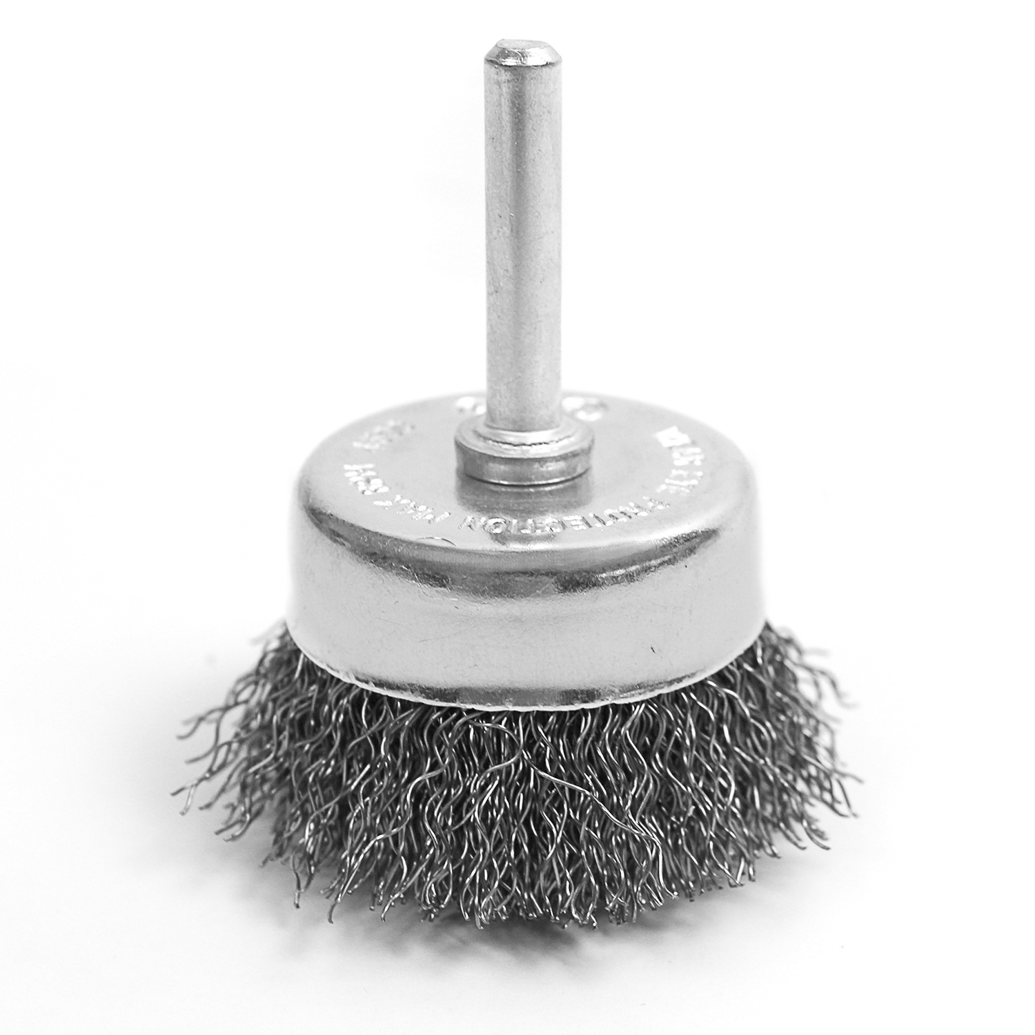 Bild von KREATOR Stahl Bürstenaufsatz Topfdrahtbürste Schaft ø 6 mm - Rundbürste ø 50 mm