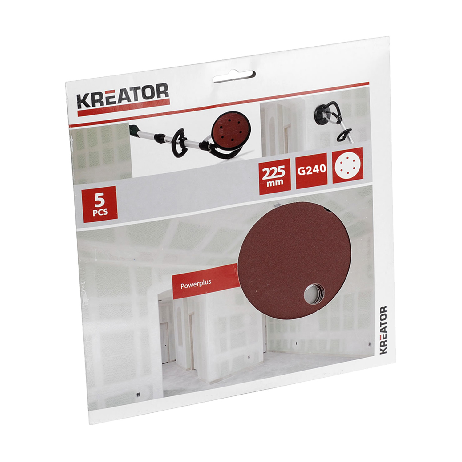 Bild von Kreator 5 Schleifscheiben für Trockenbauschleifer - ø 225 mm Körnung G240